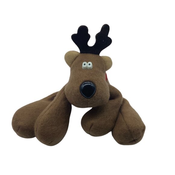 Vtg 1979 Hallmark Rodney Reindeer Plush Brown Stuffed Animal Christmas 9" - Picture 1 of 8